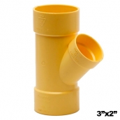 Yee Reducida De 3x2 Pulgadas Para Aguas Negras