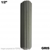 Ramplug de Plastico Liso 1/2 GRIS