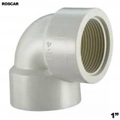 Codo 1 Pulgada Plastico Rosca